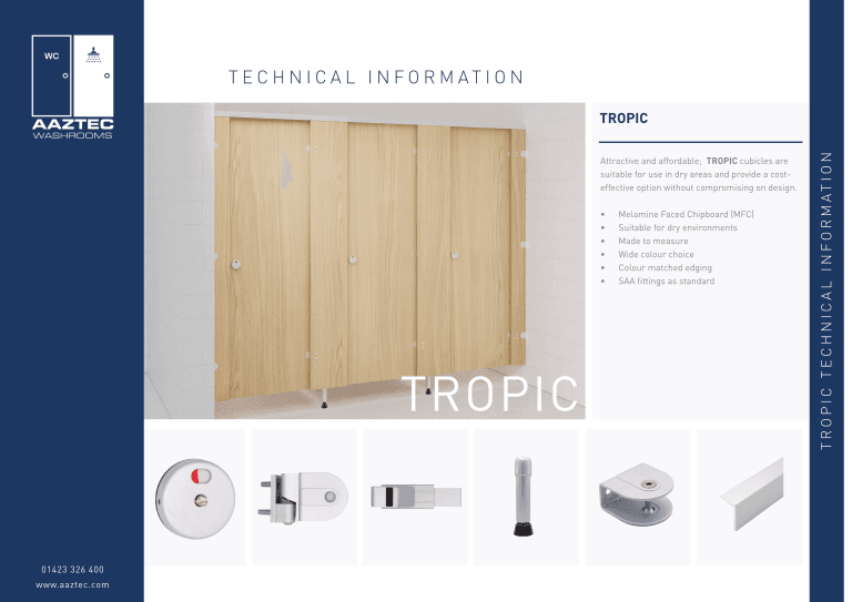 Tropic Datasheet Front