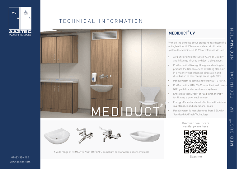 MediDuct UV Datasheet front cover