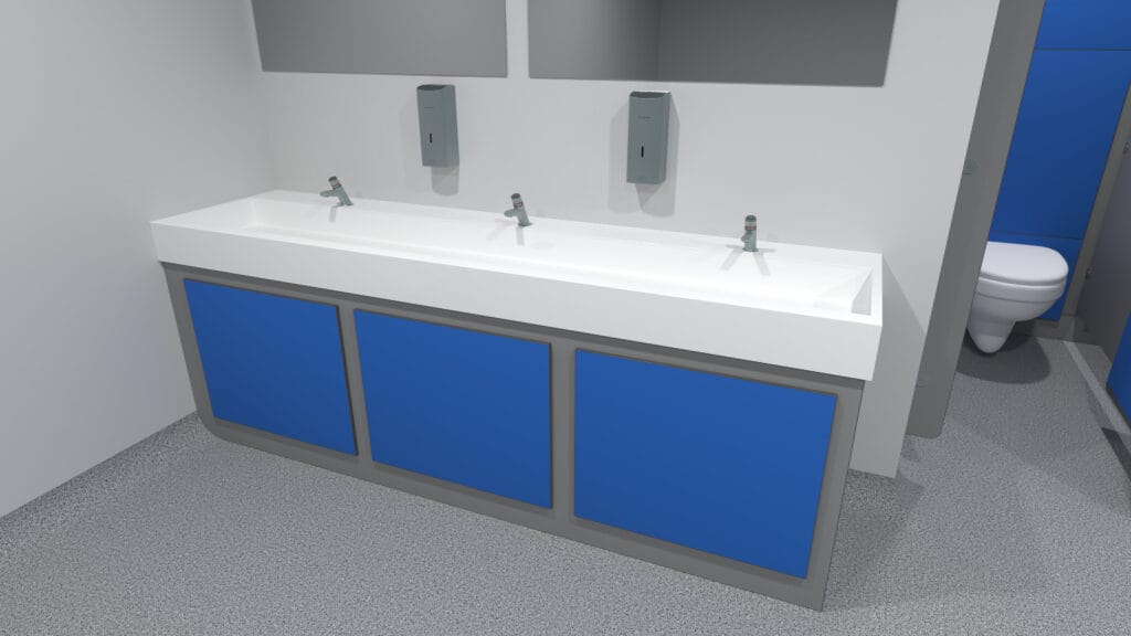 Vanity Units 3 Solid Surface Wash trough Vanity 1 1